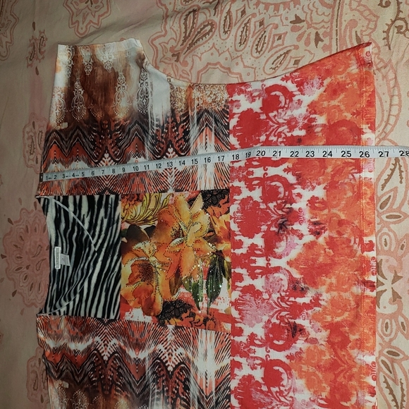 Rhinestone Floral Top. Stripes Zebra Flowers - Picture 9 of 10